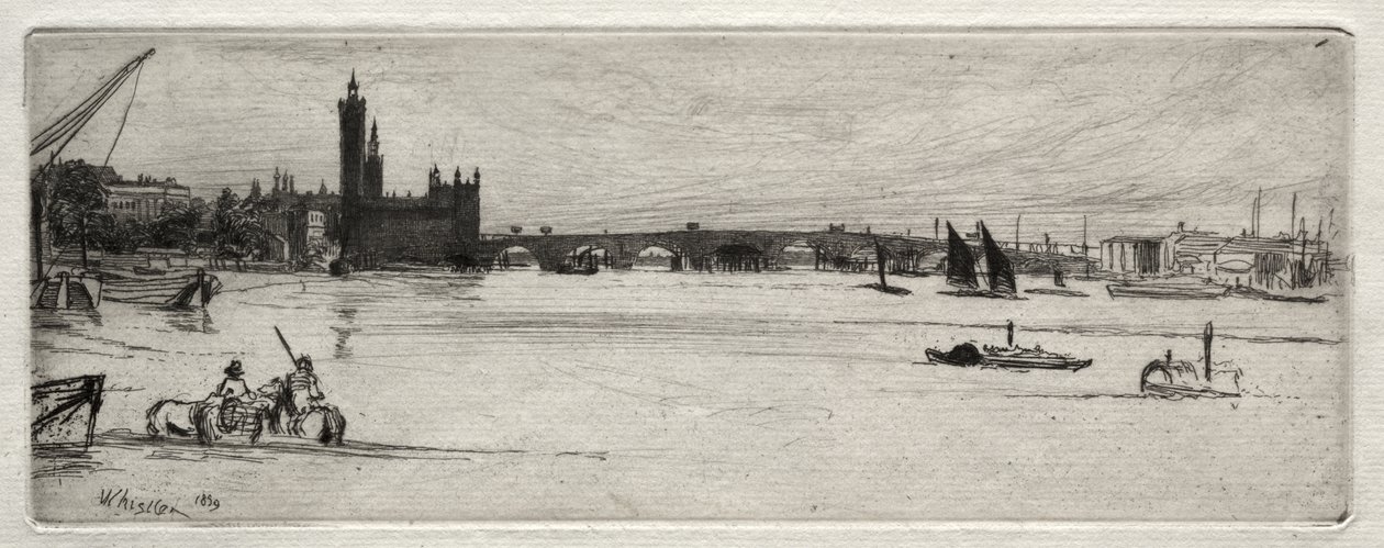 El antiguo puente de Westminster de James McNeill Whistler