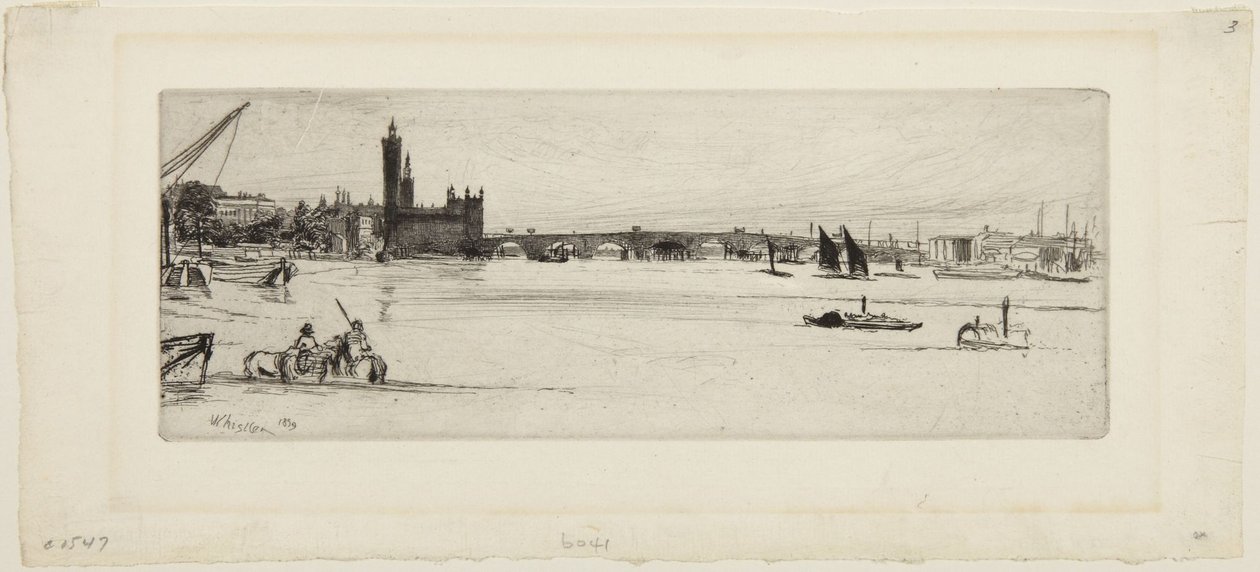 El antiguo puente de Westminster de James McNeill Whistler