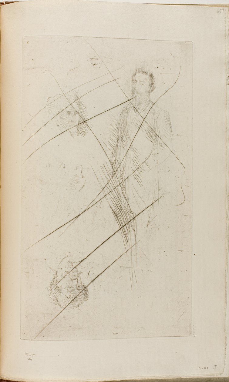 Bocetos de retratos incluyendo a F.R. Leyland y Whistler de James Abbott McNeill Whistler
