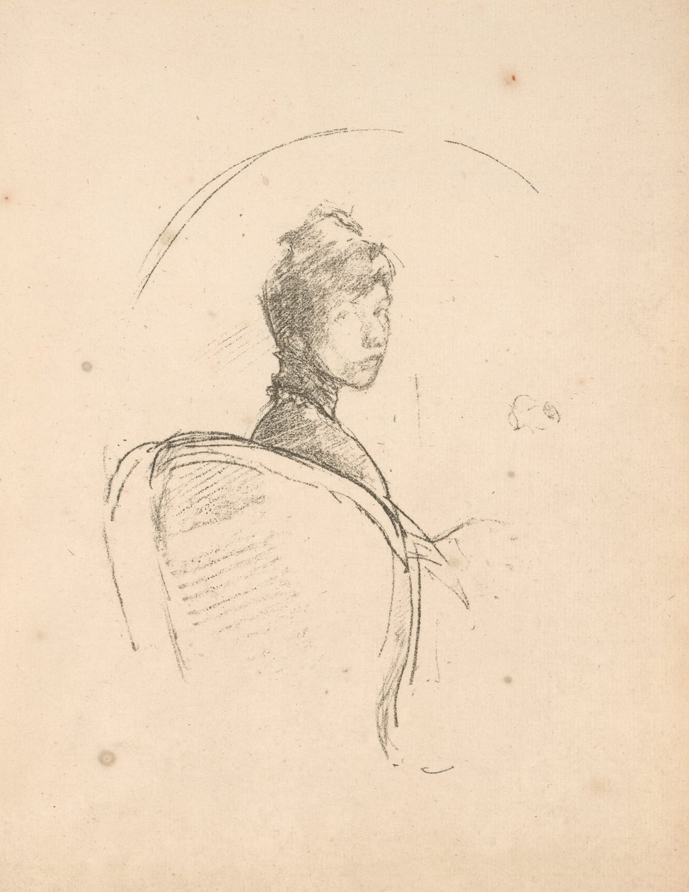 Estudio de retrato: Srta. Rosalind Birnie Philip de James Abbott McNeill Whistler