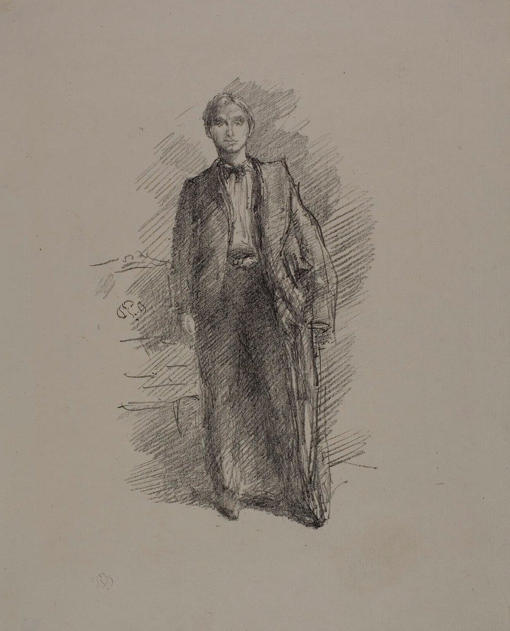 Estudio de retrato: Sr. Herbert C. Pollitt de James Abbott McNeill Whistler