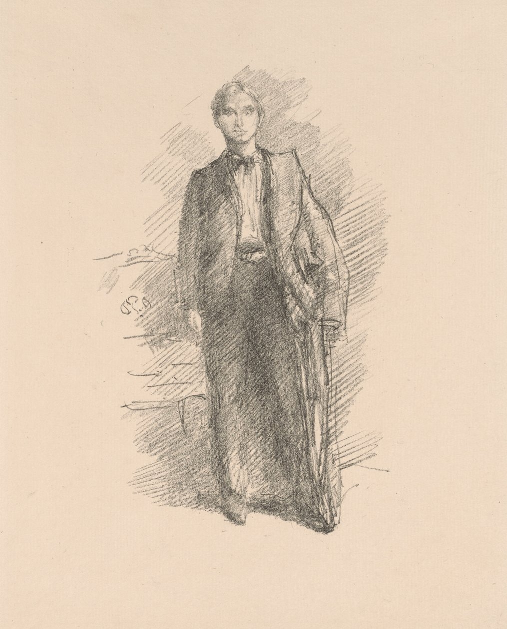 Estudio de retrato: Sr. Herbert C. Pollitt de James Abbott McNeill Whistler