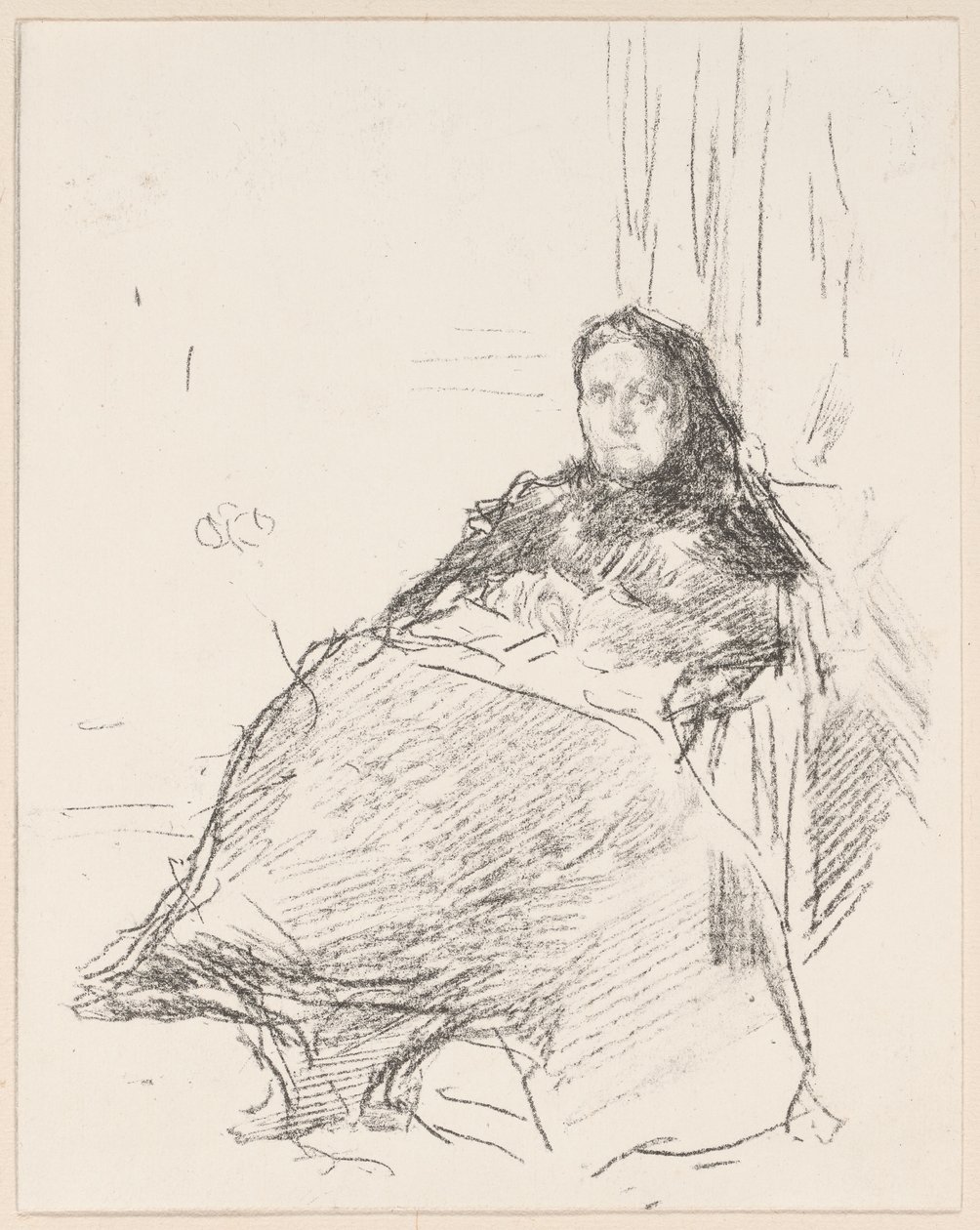 Estudio de retrato: Sra. Philip, No. 2 de James Abbott McNeill Whistler