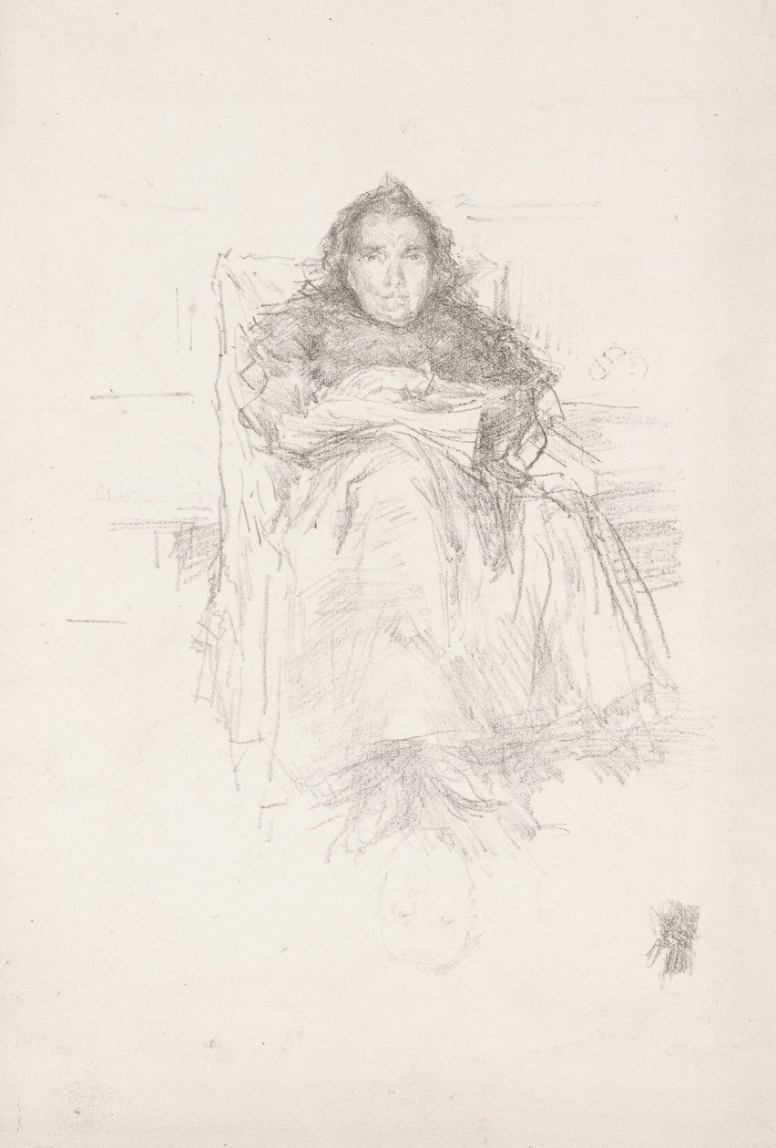 Estudio de retrato: Sra. Philip, No. 3 de James Abbott McNeill Whistler