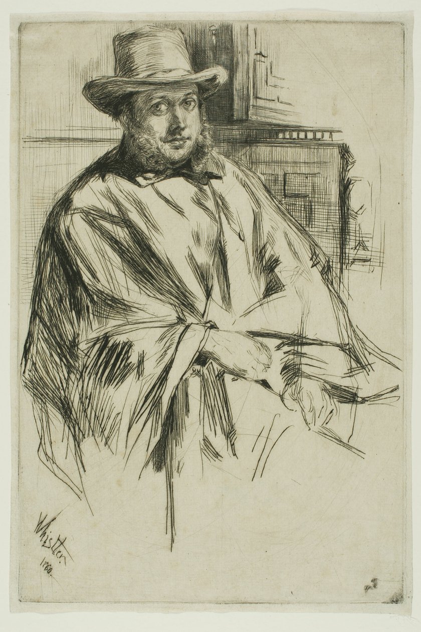 Retrato de un hombre de James Abbott McNeill Whistler