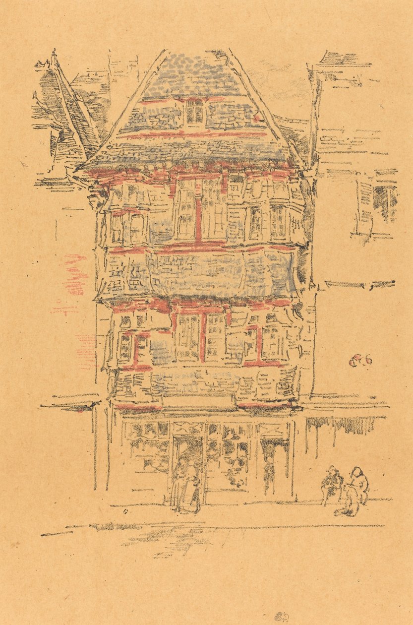 Casa roja, Paimpol de James Abbott McNeill Whistler