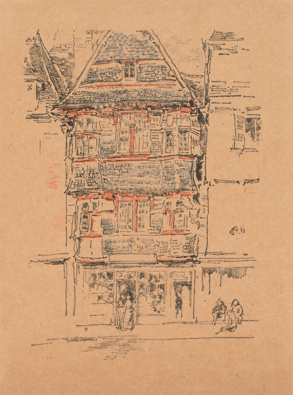 Casa roja, Paimpol de James Abbott McNeill Whistler