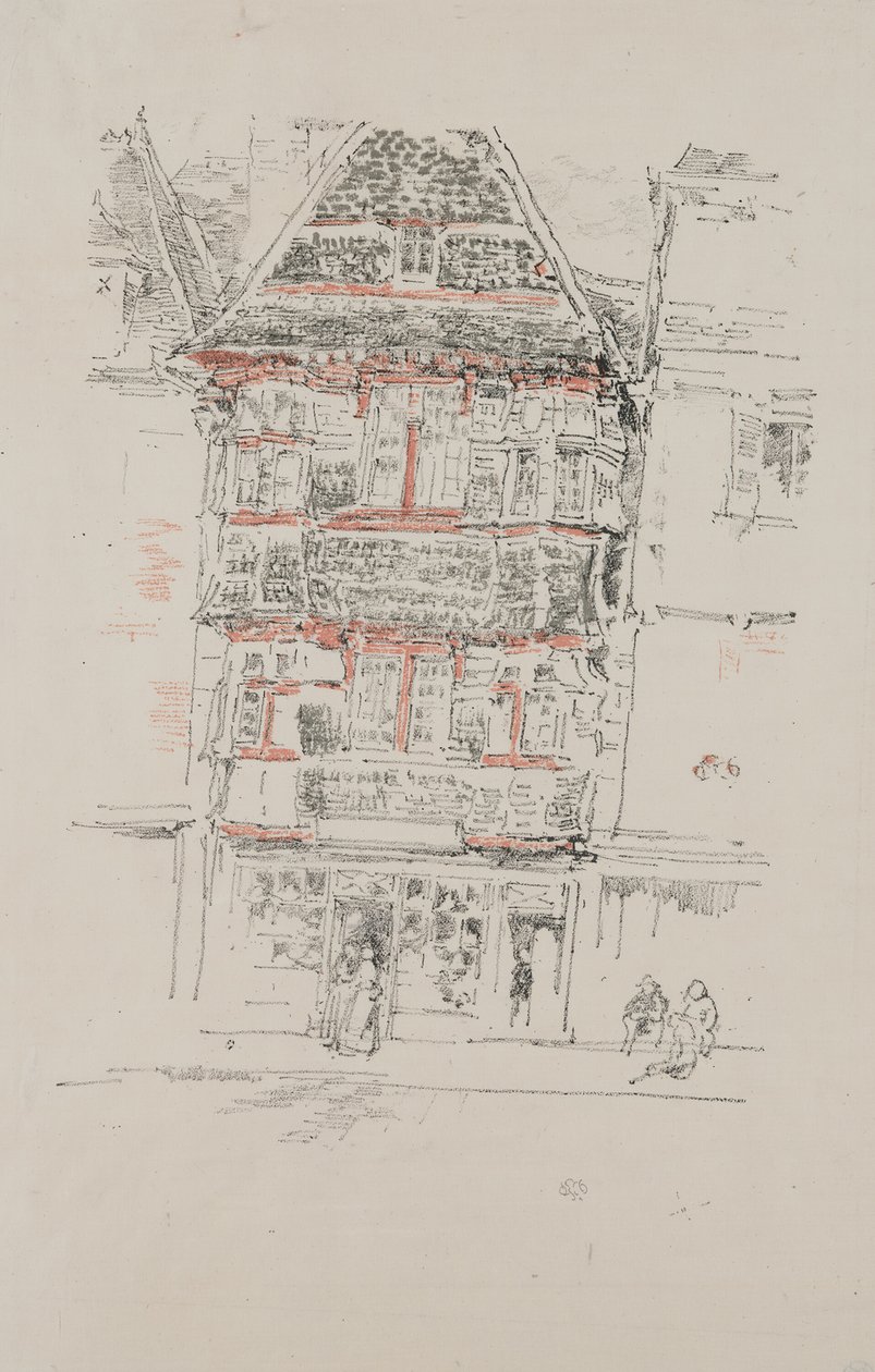 Casa Roja, Paimpol de James Abbott McNeill Whistler
