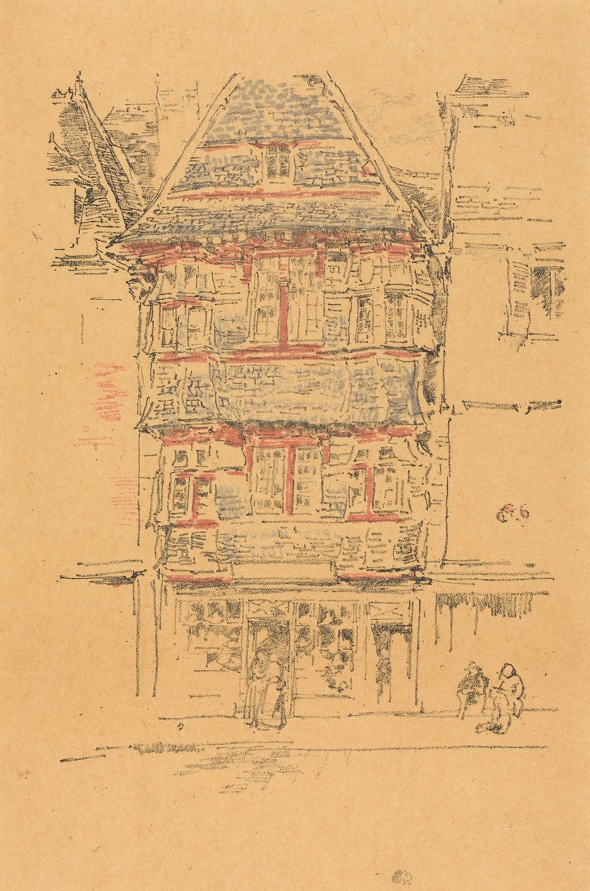 Casa roja, Paimpol de James McNeill Whistler
