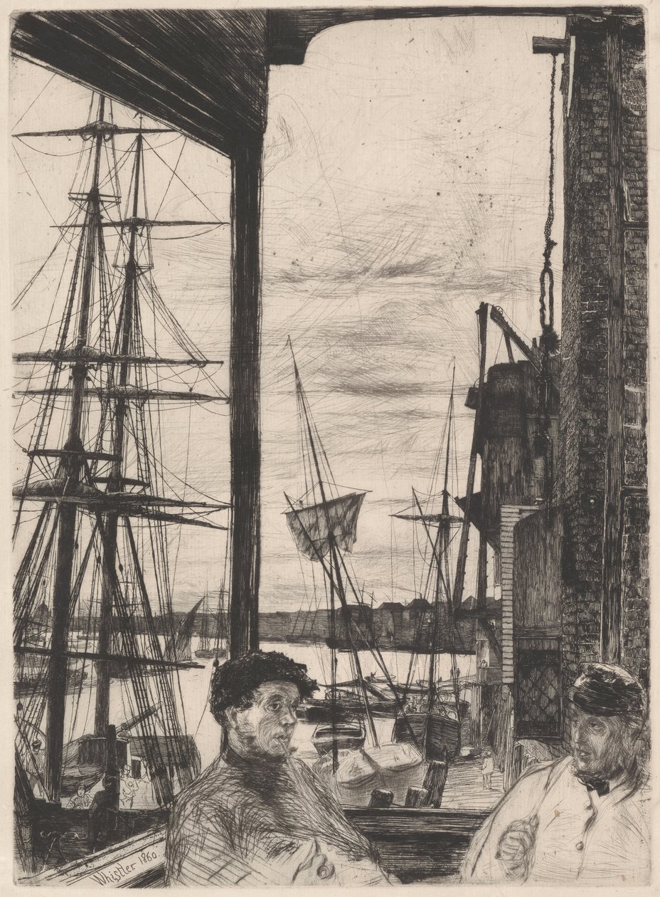 Rotherhithe K. 66 III, de la serie «The Thames Set» de James McNeill Whistler