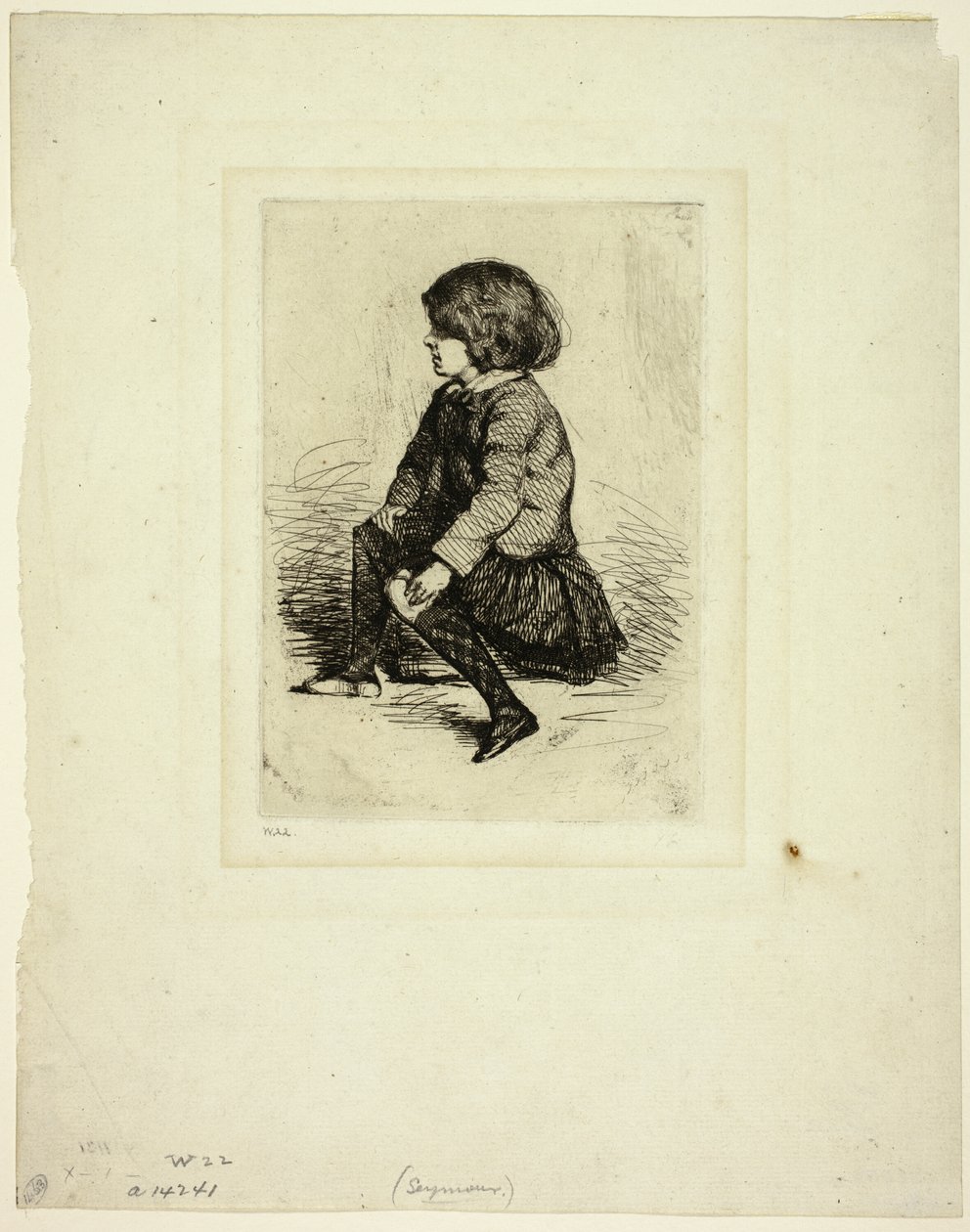 Seymour Haden, Jr, sentado de James Abbott McNeill Whistler
