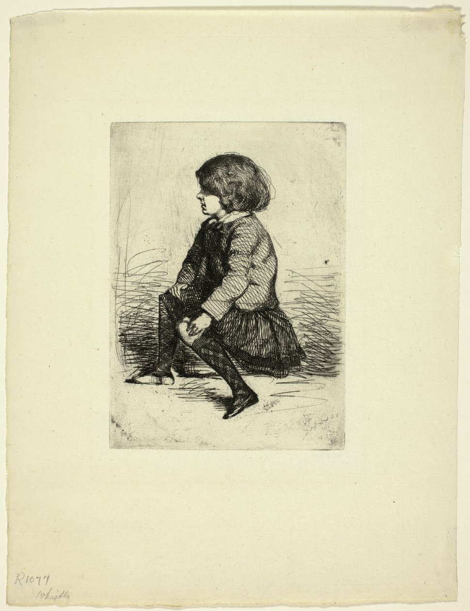 Seymour Haden, Jr, sentado de James Abbott McNeill Whistler