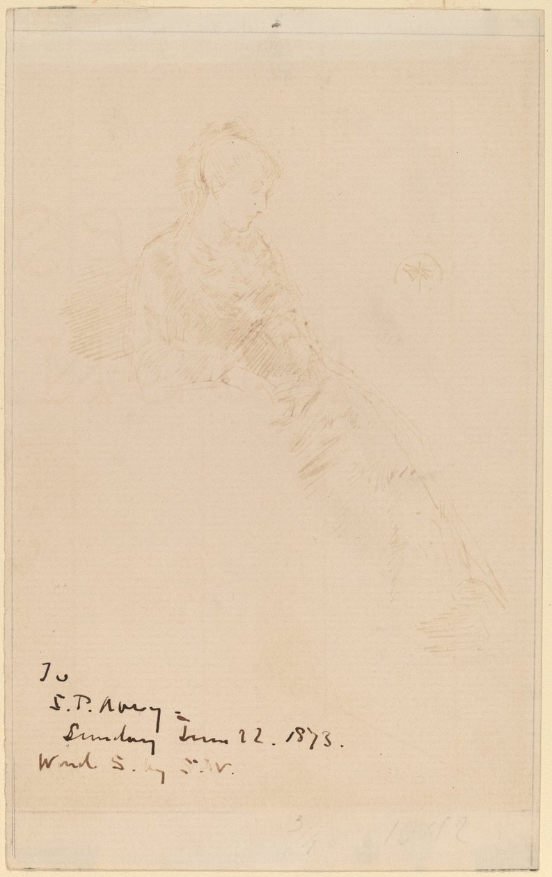 Boceto de Maud de James Abbott McNeill Whistler