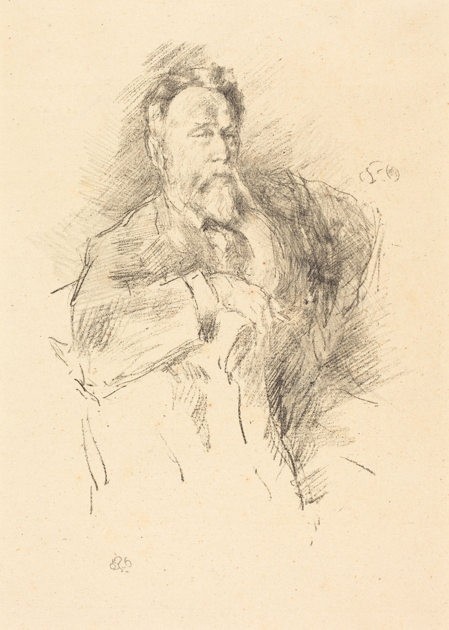Boceto de William E. Henley de James McNeill Whistler