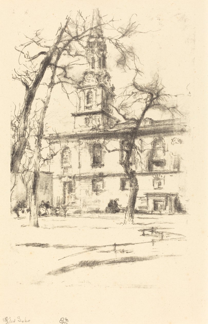 San Giles-in-the-Fields de James Abbott McNeill Whistler