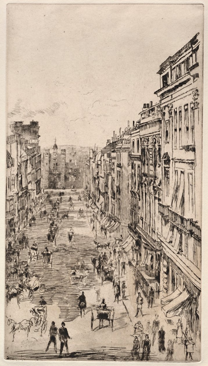 Calle St. James de James McNeill Whistler
