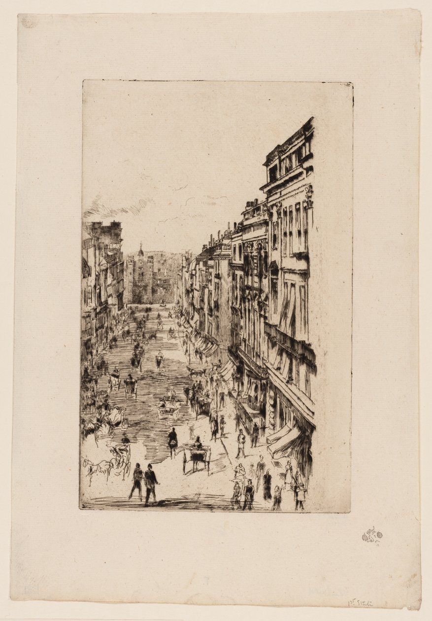 Calle St. James de James McNeill Whistler