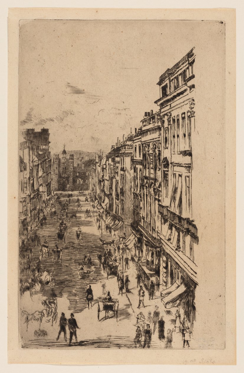Calle St. James de James McNeill Whistler