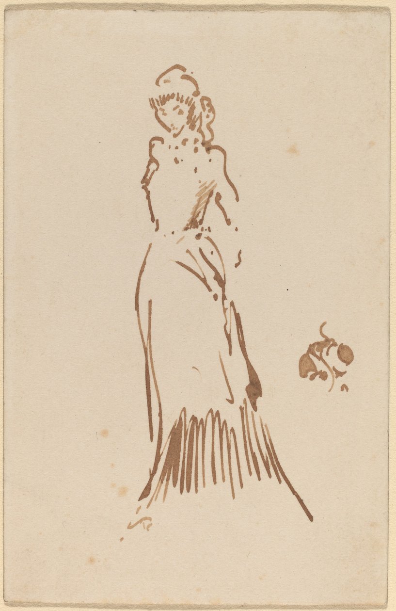 Figura femenina de pie de James Abbott McNeill Whistler