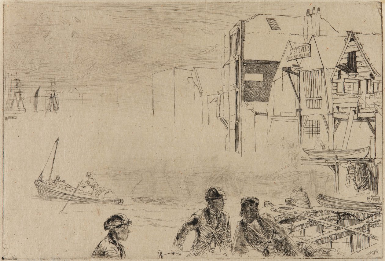 Astillero de Stevens de James Abbott McNeill Whistler