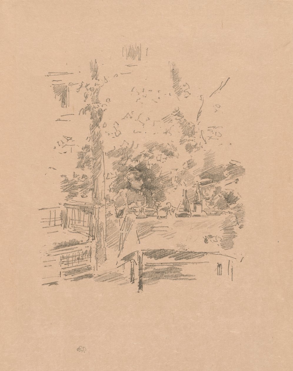 Tête-à-tête en el Jardín de James McNeill Whistler