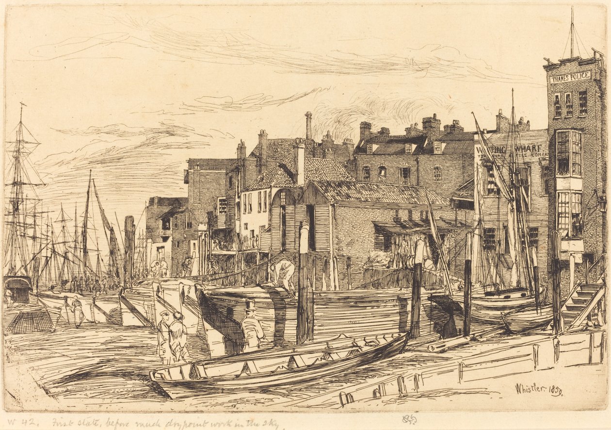 Policía del Támesis de James Abbott McNeill Whistler