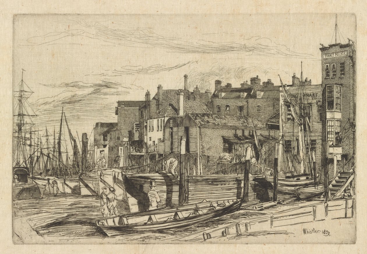 Policía del Támesis de James Abbott McNeill Whistler