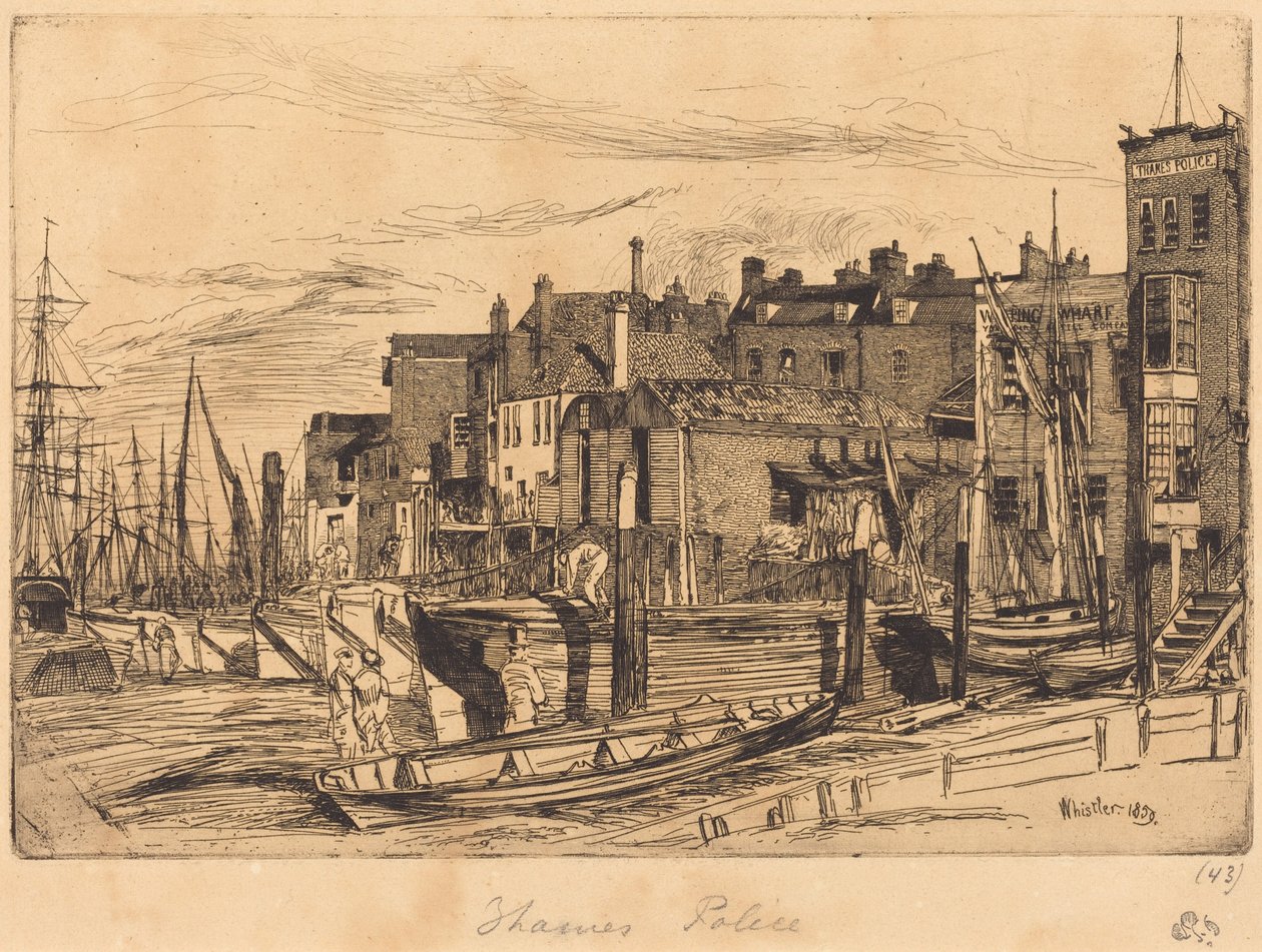 Policía del Támesis de James McNeill Whistler