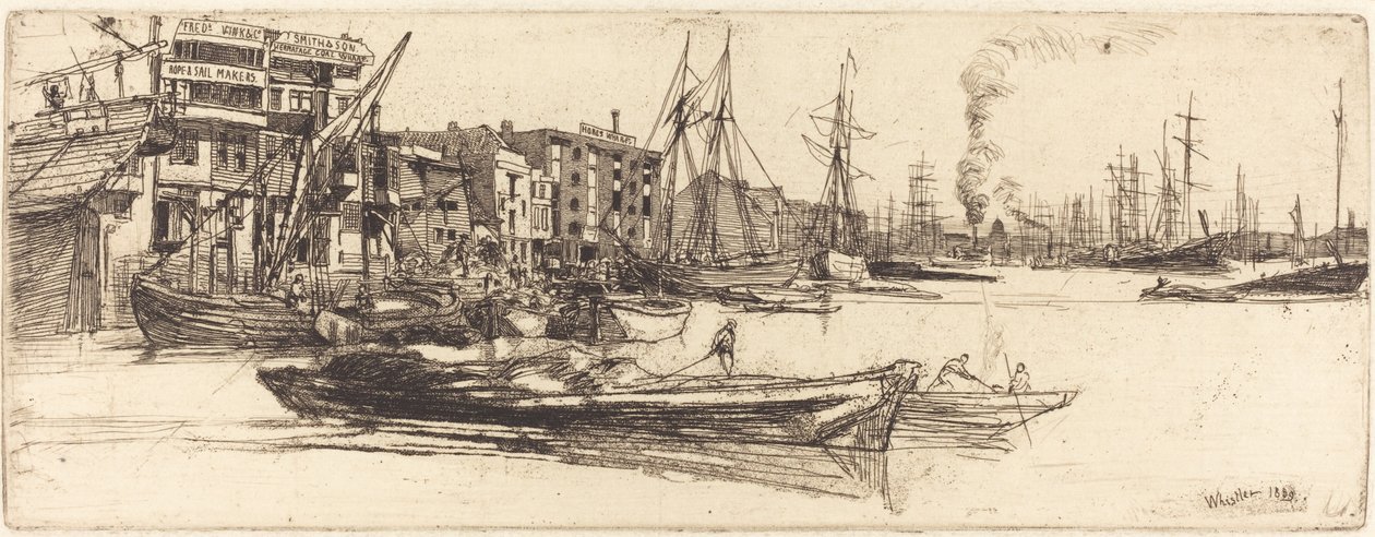 Almacenes del Támesis de James Abbott McNeill Whistler