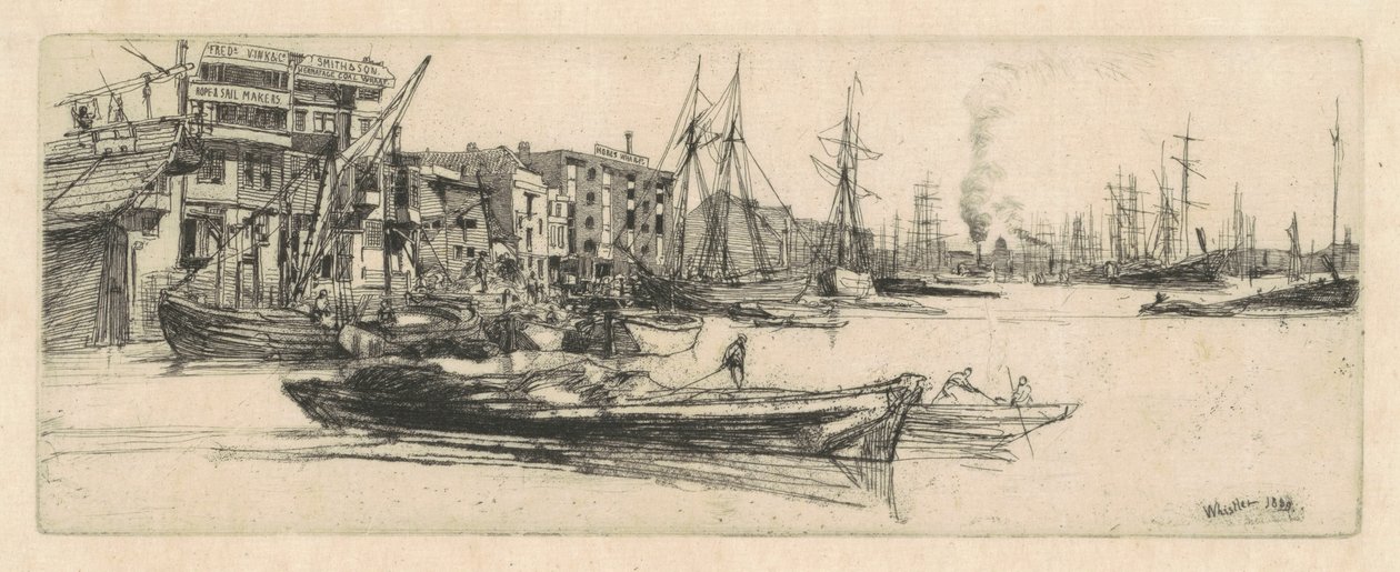 Almacenes del Támesis de James Abbott McNeill Whistler