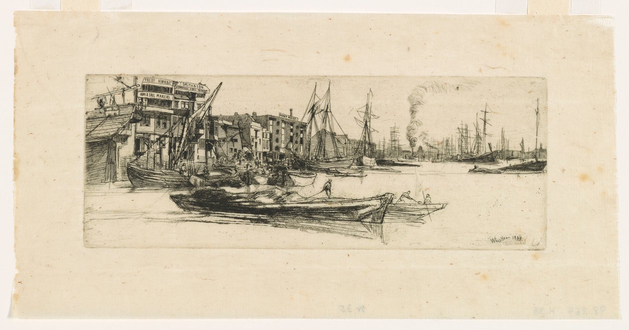 Almacenes del Támesis de James Abbott McNeill Whistler