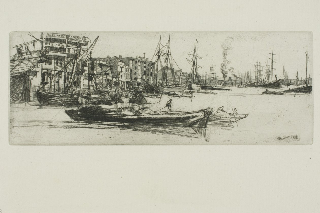 Almacenes del Támesis de James Abbott McNeill Whistler