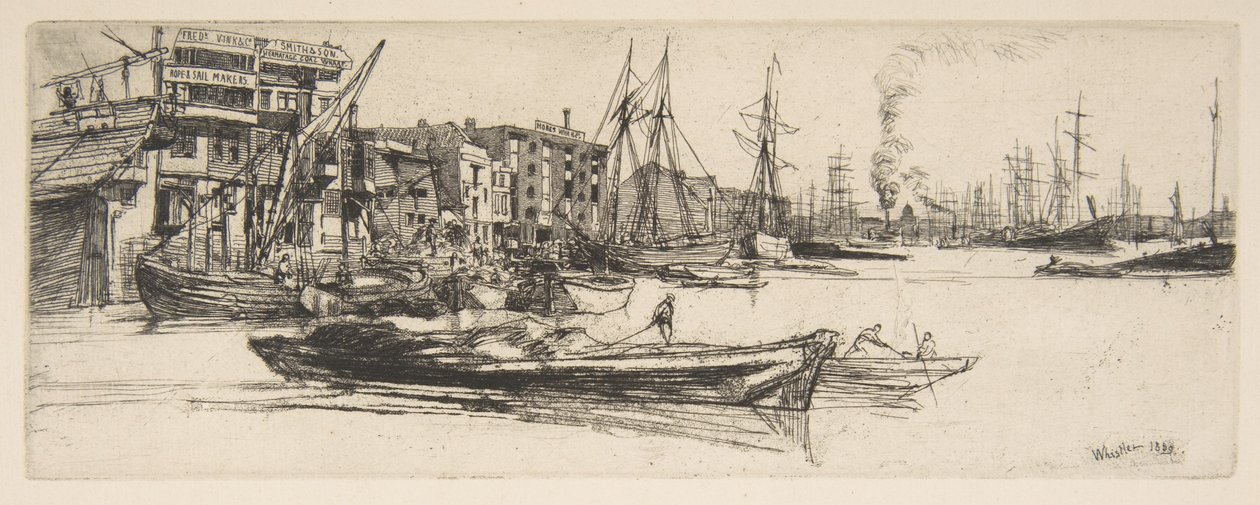 Almacenes del Támesis de James McNeill Whistler