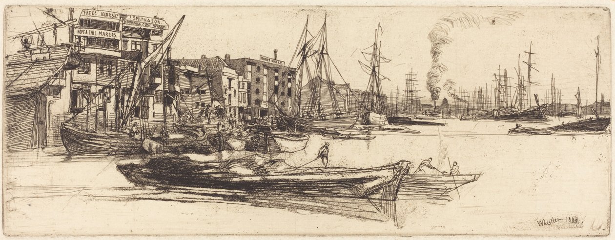 Almacenes del Támesis de James McNeill Whistler