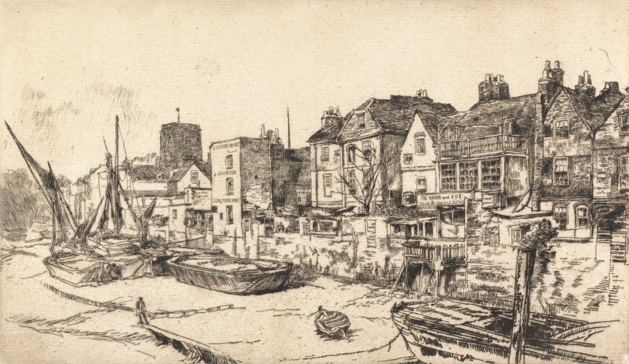 Taberna Adán y Eva, Viejo Chelsea de James Abbott McNeill Whistler