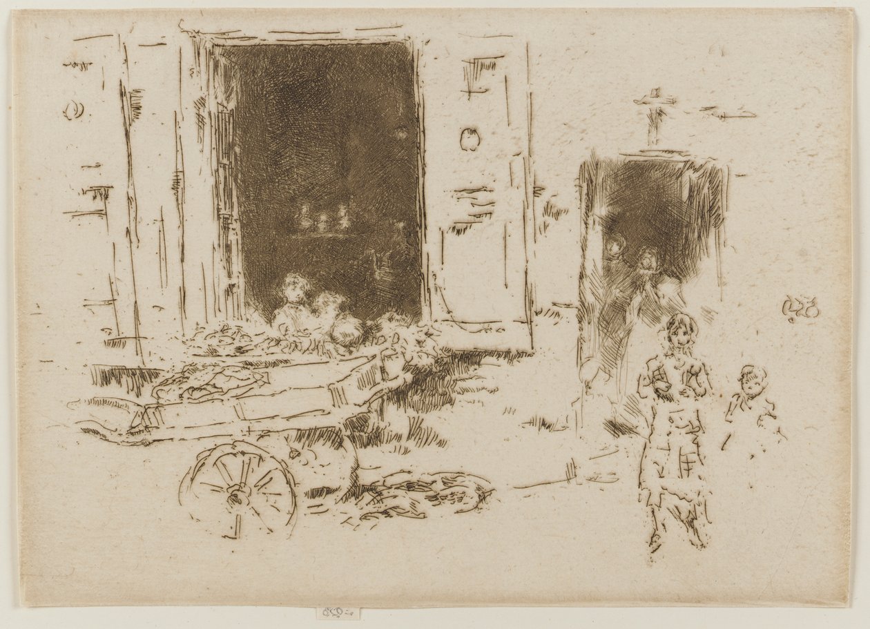 El Barrow - Quartier des Marolles, Bruselas de James Abbott McNeill Whistler