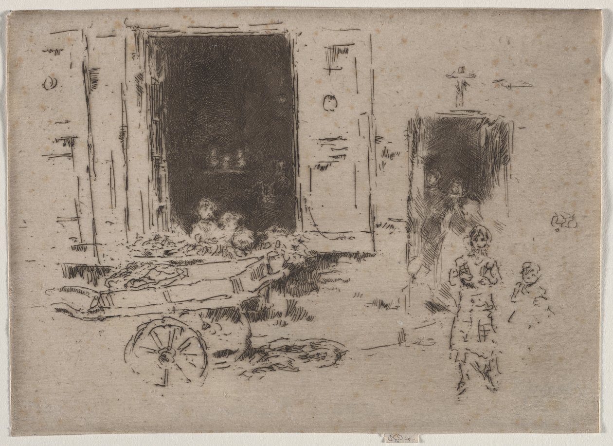 The Barrow - Barrio de Marolles, Bruselas de James McNeill Whistler