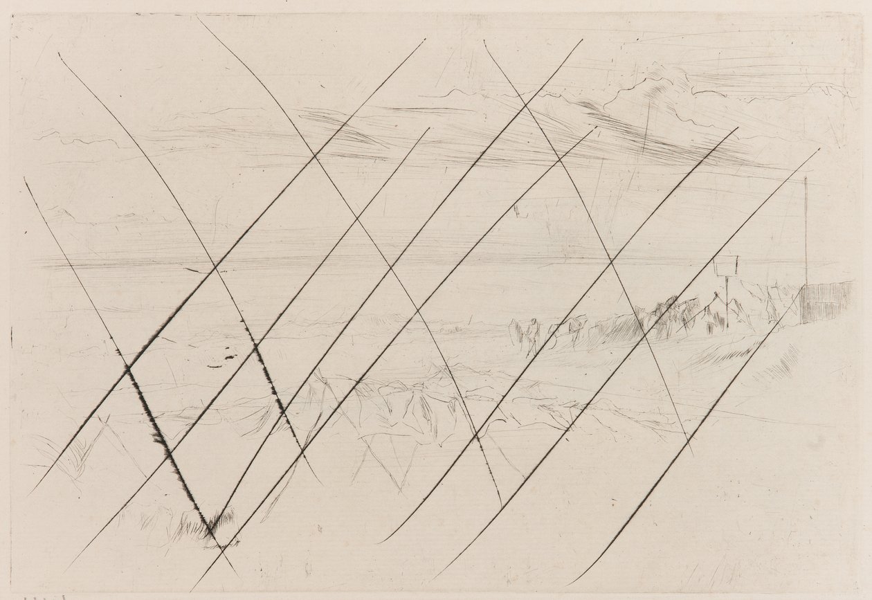 La playa, Hastings de James Abbott McNeill Whistler