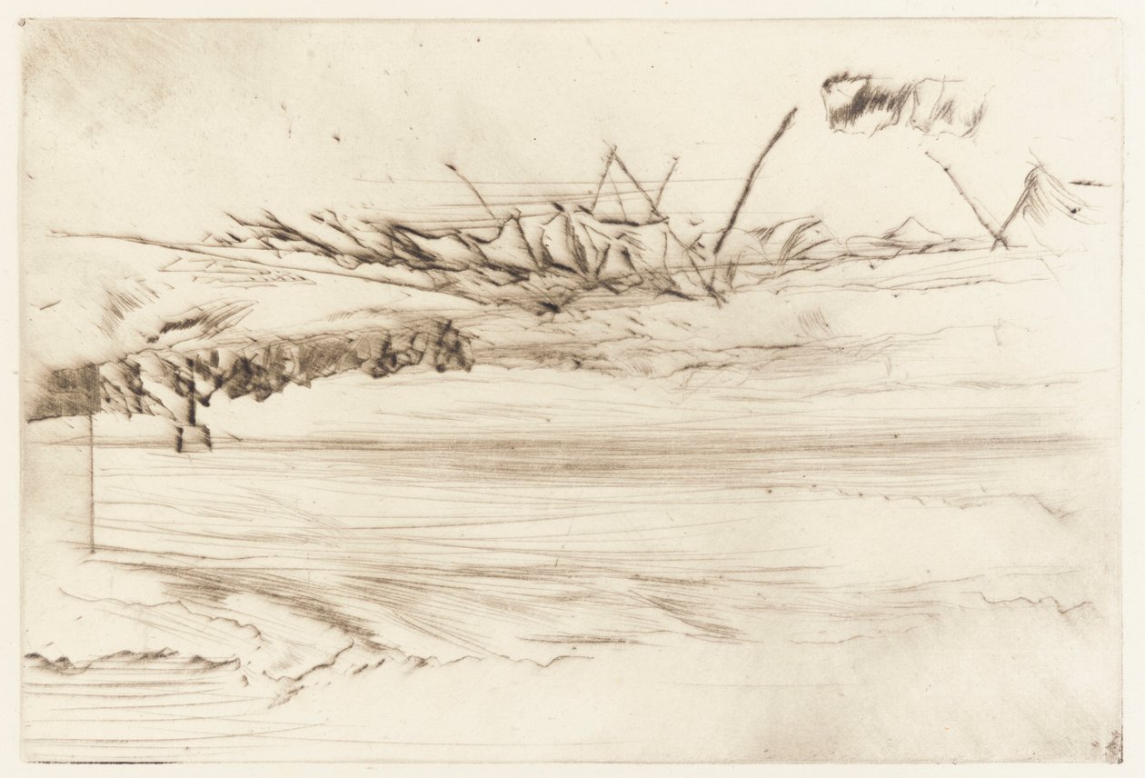 La playa, Hastings de James Abbott McNeill Whistler