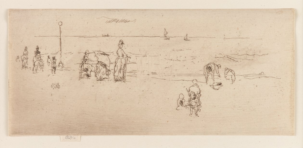 La playa, Ostende de James Abbott McNeill Whistler