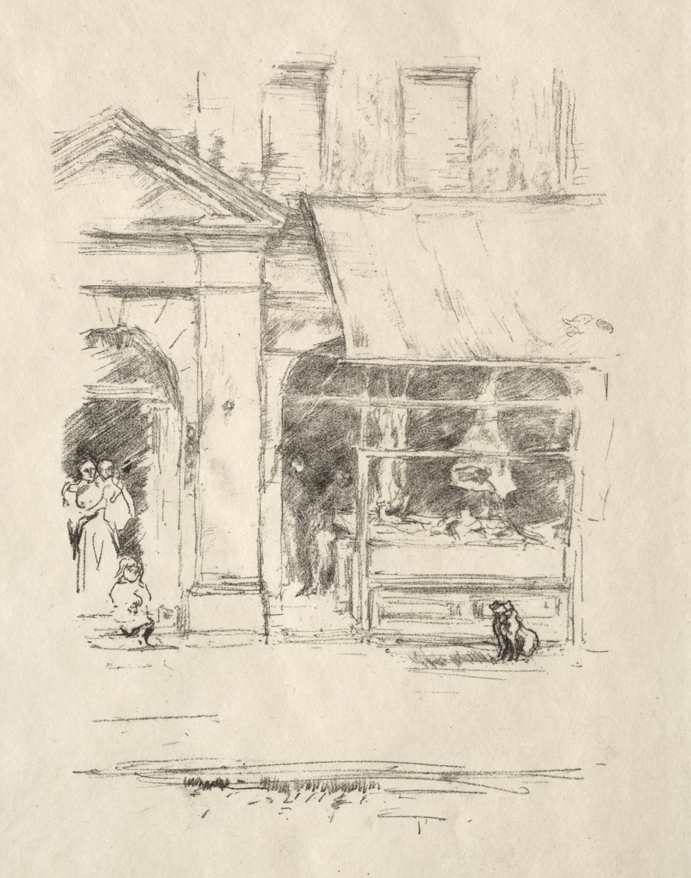 El perro del carnicero de James McNeill Whistler