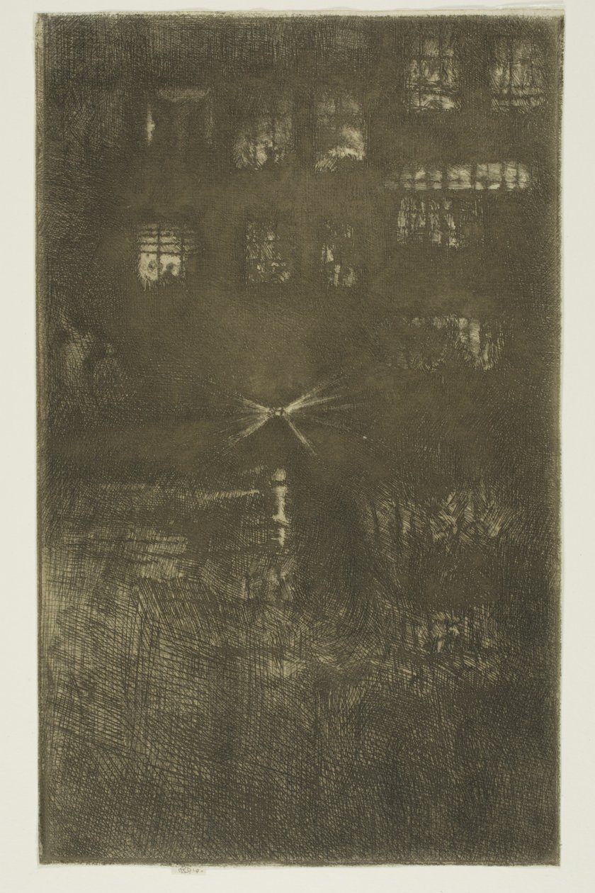 La casa de baile: Nocturno de James Abbott McNeill Whistler
