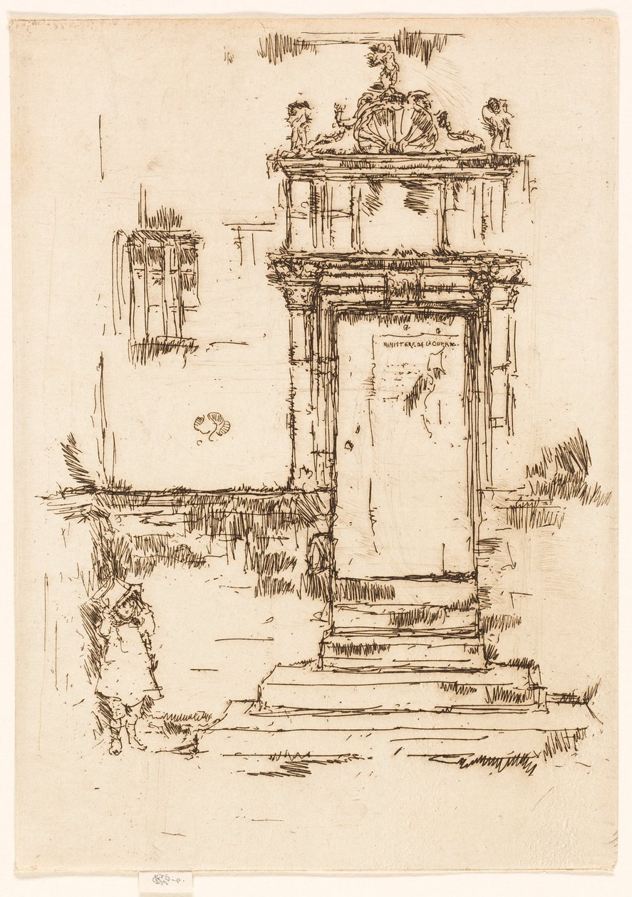 La puerta de la capilla, Montrésor de James McNeill Whistler