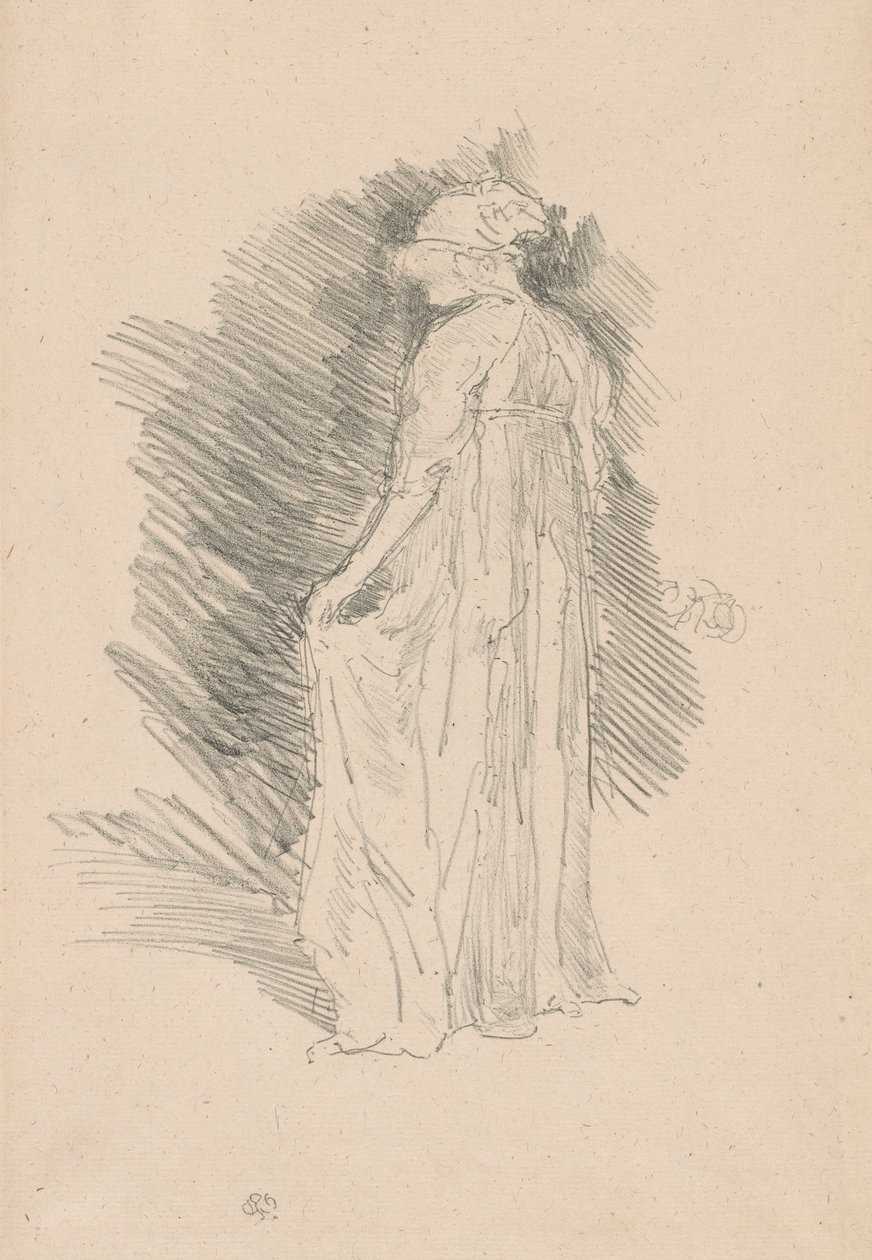 Figura drapeada, vista trasera de James Abbott McNeill Whistler