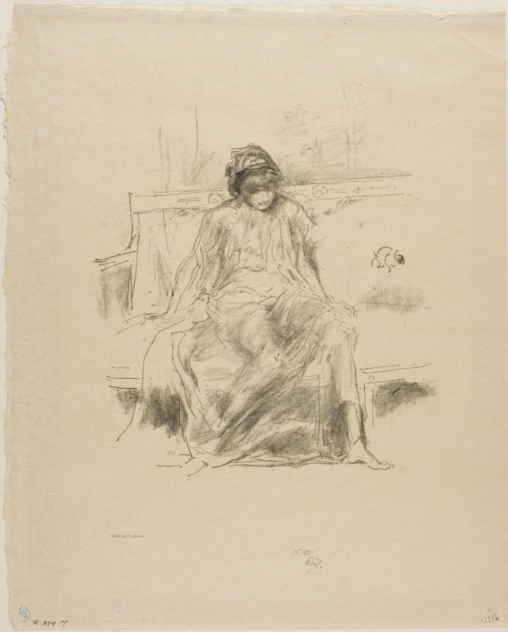 Figura drapeada, sentada de James Abbott McNeill Whistler