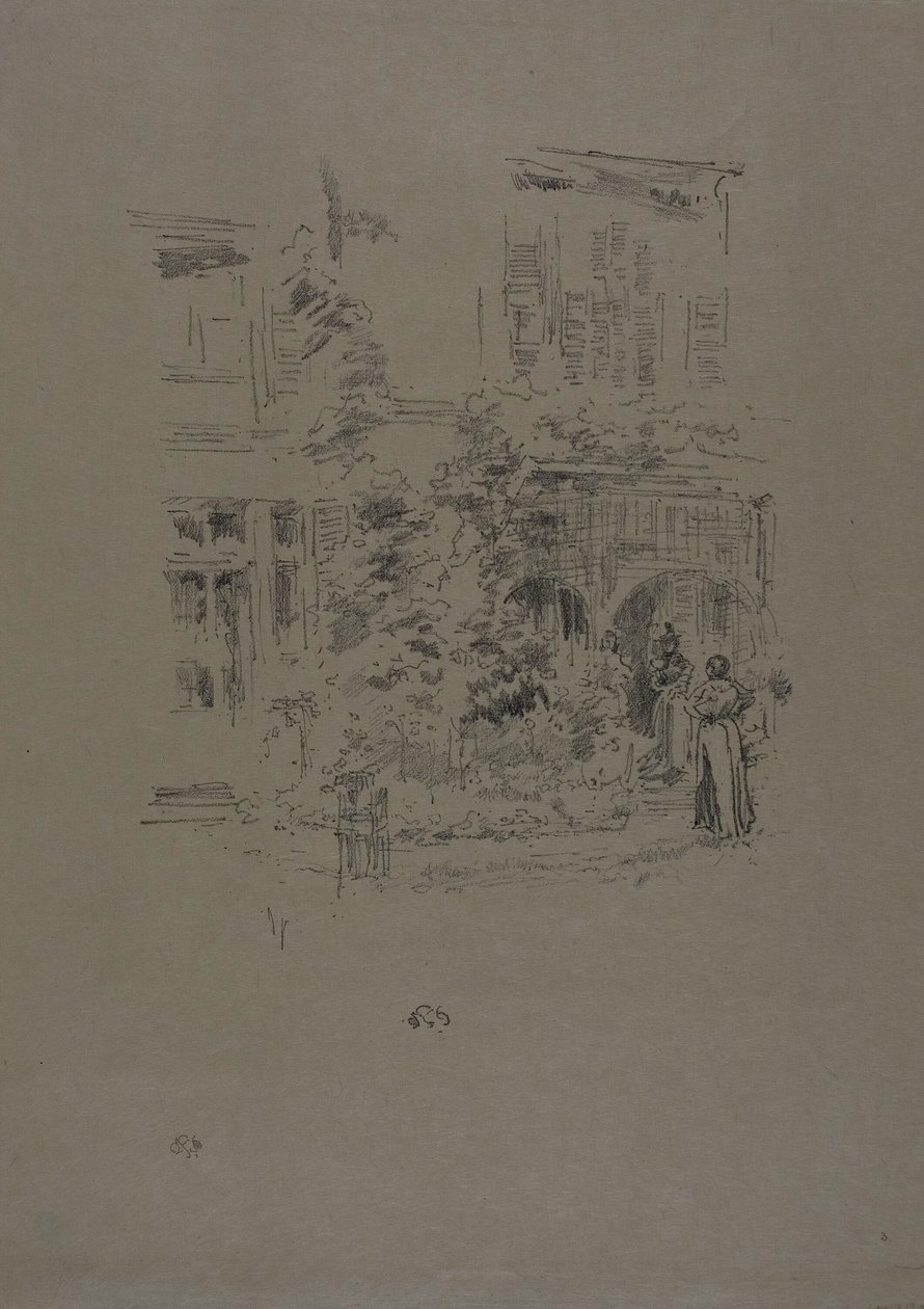 El Porche del Jardín de James Abbott McNeill Whistler