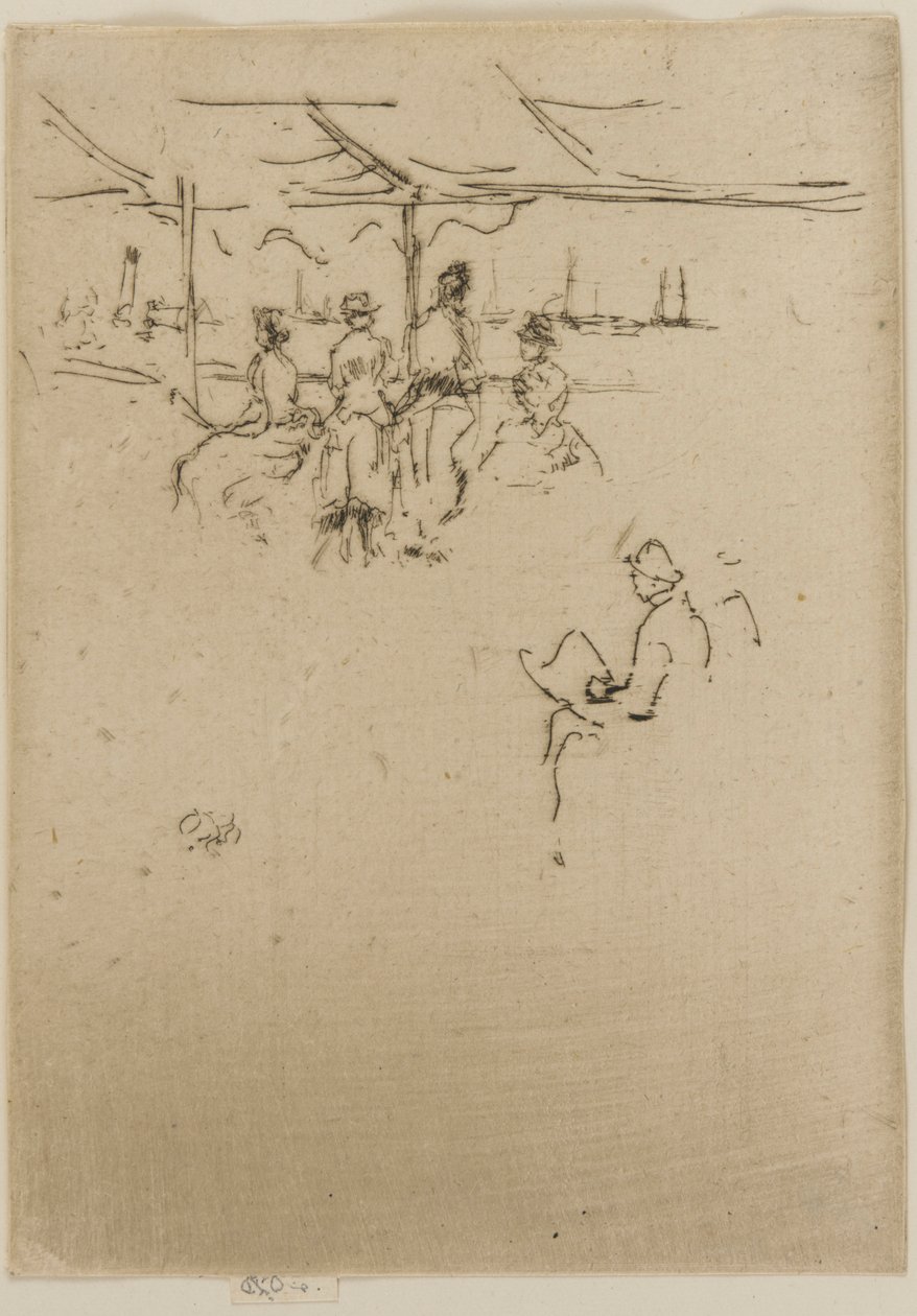 El embarcadero, vacas de James Abbott McNeill Whistler