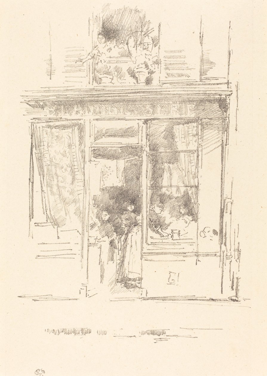 La Lavandera: "La Blanchisseuse de la Place Dauphine" de James Abbott McNeill Whistler