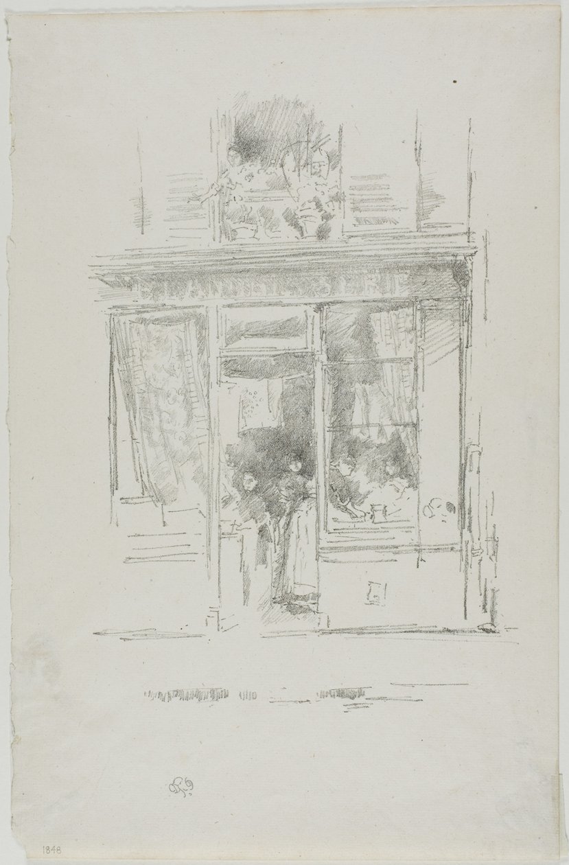 La lavandera: "La Blanchisseuse de la place Dauphine" de James Abbott McNeill Whistler