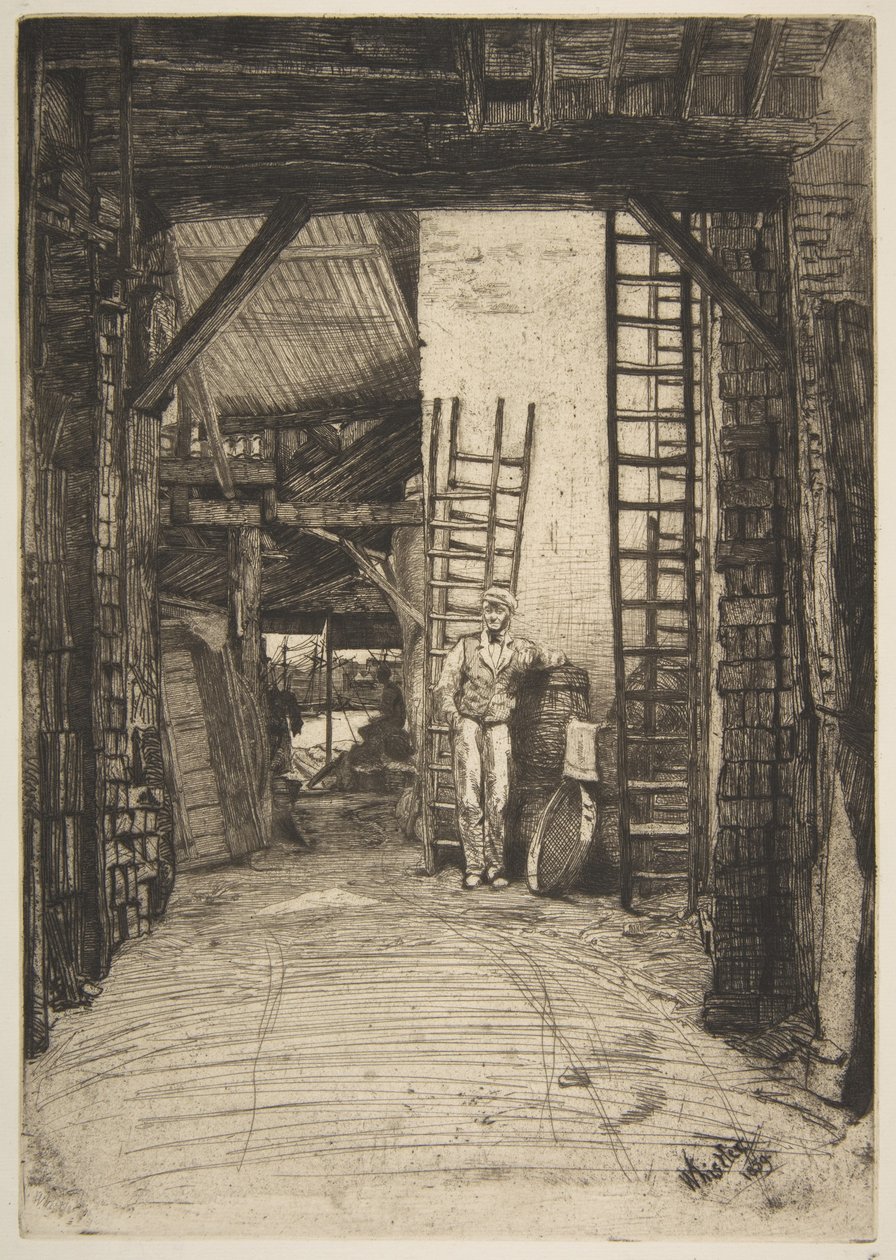 El calero (W. Jones, calero, Thames Street) de James McNeill Whistler